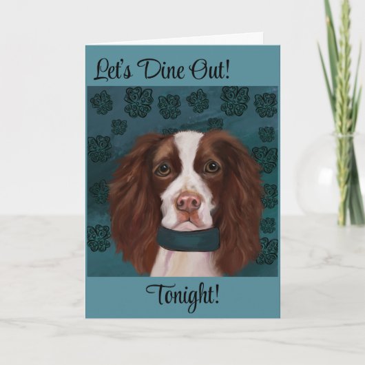 Engelse Springer Spaniel Bedankkaart (Voorkant)