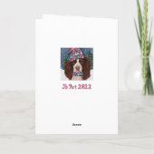 ENGELSE SPRINGER SPANIEL        BEDANKKAART (Achterkant)