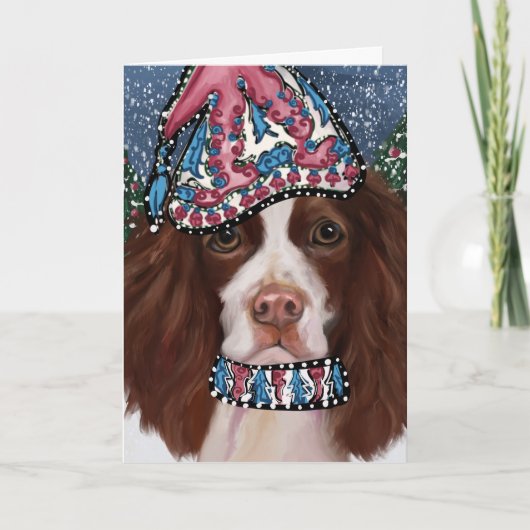 ENGELSE SPRINGER SPANIEL        BEDANKKAART (Voorkant)