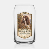 Engelse Springer Spaniel Blikvorm Glas (Achterkant)