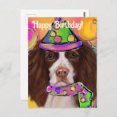 Engelse Springer Spaniel Briefkaart (Voorkant / Achterkant)