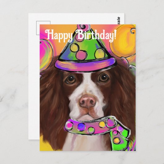 Engelse Springer Spaniel Briefkaart (Voorkant / Achterkant)