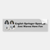 Engelse Springer Spaniel Bumpersticker (Voorkant)