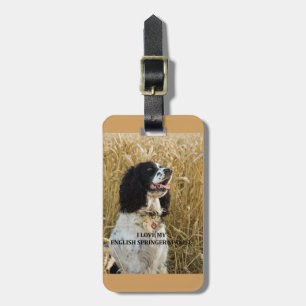 engelse springer spaniel bwlove w pic bagagelabel