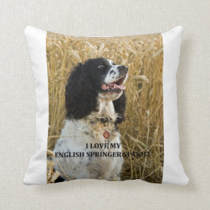 engelse springer spaniel bwlove w pic kussen