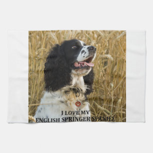 engelse springer spaniel bwlove w pic theedoek