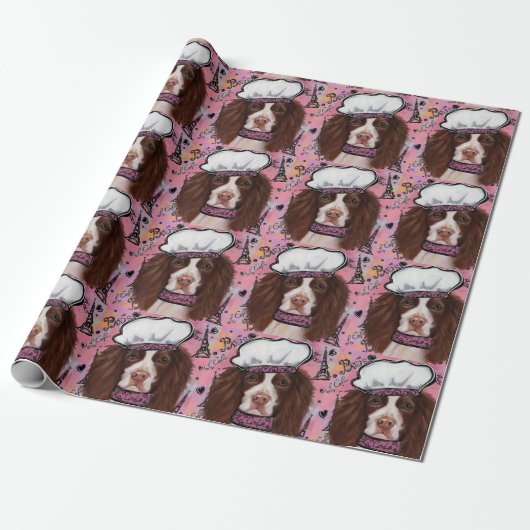 Engelse Springer Spaniel    Cadeaupapier (Uitgerold)