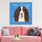ENGELSE SPRINGER SPANIEL   CANVAS AFDRUK (Insitu (Woonkamer))