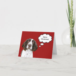 Engelse Springer Spaniel Christmas Kaart