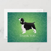 Engelse Springer Spaniel Dank u Briefkaart (Voorkant / Achterkant)