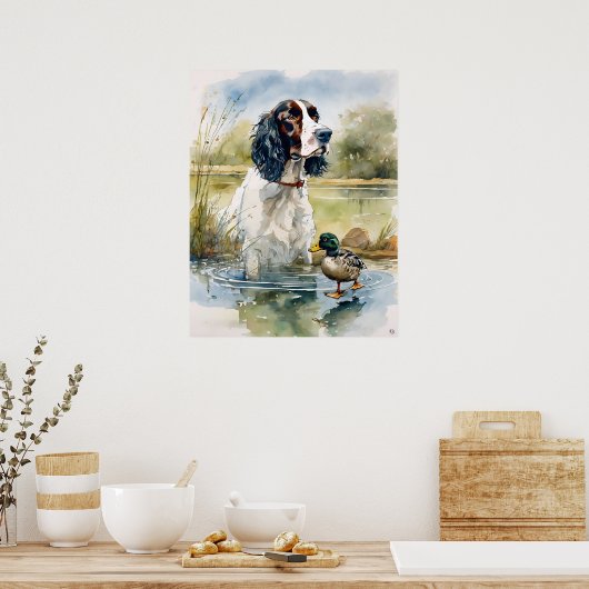 Engelse Springer Spaniel - Dog Art Print (Keuken)
