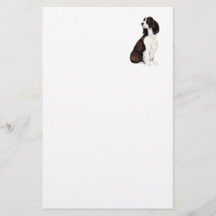 Engelse Springer Spaniel Dog Art Stationery Briefpapier
