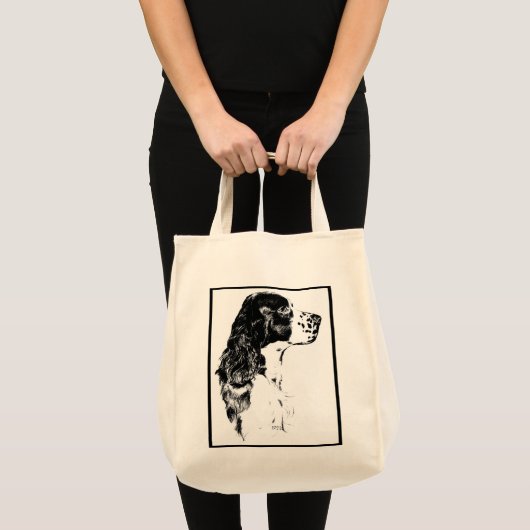 Engelse Springer Spaniel Dog Canvas tas (Voorkant (product))
