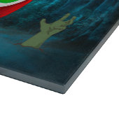 Engelse Springer Spaniel dog Car Scary Halloween Snijplank (Hoek)