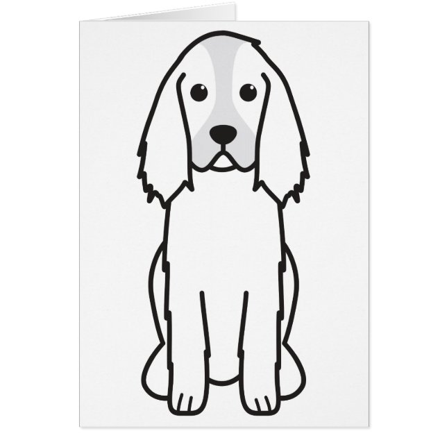 Engelse Springer Spaniel Dog Cartoon (Voorkant)