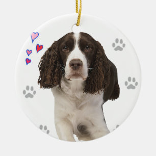 Engelse Springer Spaniel Dog Keramisch Ornament
