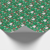 Engelse Springer Spaniel dog kerstmis Cadeaupapier (Hoek)