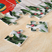 Engelse Springer Spaniel Dog Kerstmis Legpuzzel (Zijkant)