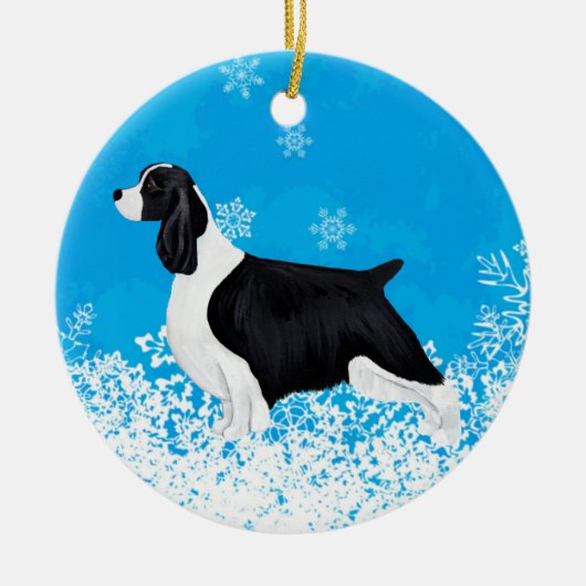 Engelse Springer Spaniel Dog/Puppy Ornament (Voorkant)
