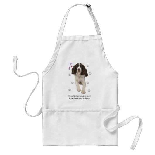 Engelse Springer Spaniel Dog Standaard Schort (Voorkant)