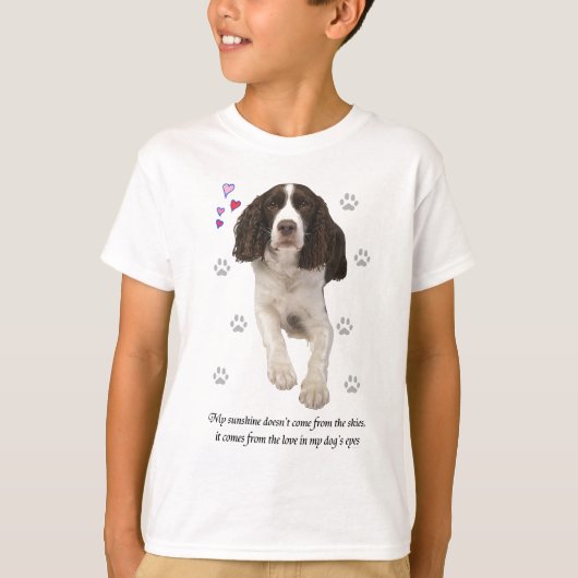 Engelse Springer Spaniel Dog T-shirt (Voorkant)