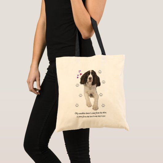 Engelse Springer Spaniel Dog Tote Bag (Voorkant (product))