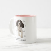 Engelse Springer Spaniel Dog Tweekleurige Koffiemok (Voorkant links)