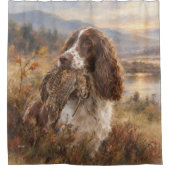 Engelse Springer Spaniel Douchegordijn (Voorkant)