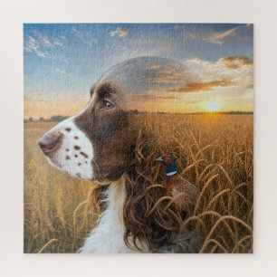 Engelse Springer Spaniel en Fazant Legpuzzel