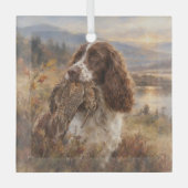 Engelse Springer Spaniel Glas Ornament (Voorkant)