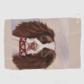 ENGELSE SPRINGER SPANIEL        GOLFHANDDOEK (Horizontaal)