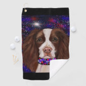 Engelse Springer Spaniel Golfhanddoek (Insitu)
