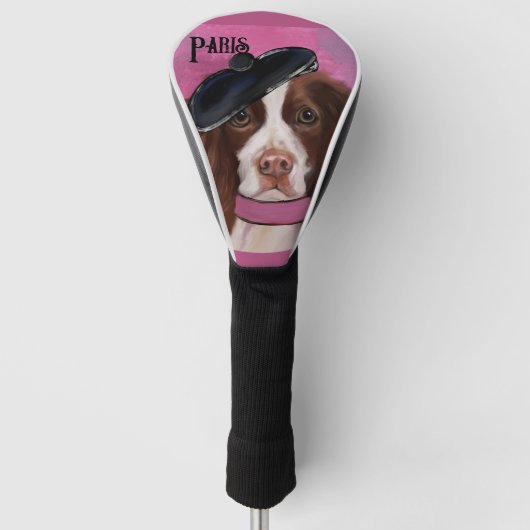 Engelse Springer Spaniel Golfheadcover (Voorkant)