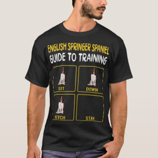 Engelse Springer Spaniel Guide to training Dog Obe T-shirt
