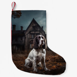 Engelse Springer Spaniel Halloween Griezelen Kleine Kerstsok