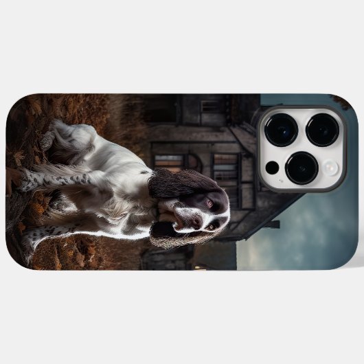 Engelse Springer Spaniel Halloween Scary Case-Mate iPhone Case (Achterkant (horizontaal))