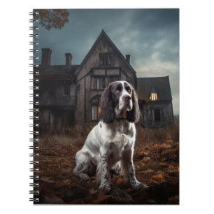 Engelse Springer Spaniel Halloween Scary Notitieboek