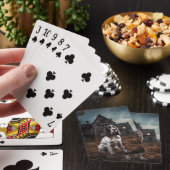 Engelse Springer Spaniel Halloween Scary Pokerkaarten (Insitu)
