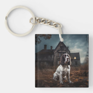 Engelse Springer Spaniel Halloween Scary Sleutelhanger