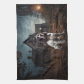 Engelse Springer Spaniel Halloween Scary Theedoek (Verticaal)