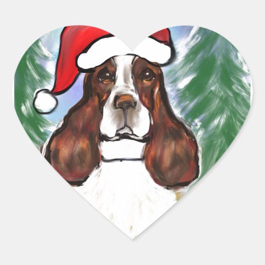 ENGELSE SPRINGER SPANIEL HART STICKER (Voorkant)