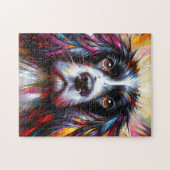 Engelse Springer Spaniel hond acryl kunstprint Legpuzzel (Horizontaal)