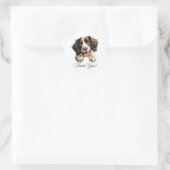 Engelse Springer Spaniel hond Dank u Ronde Sticker (Tas)