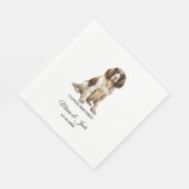 Engelse Springer Spaniel hond Ik hield van haar ee Servet (Hoek)