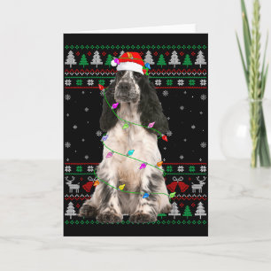 Engelse Springer Spaniel Hond Kerst Misleidende Tr Kaart