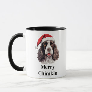 Engelse Springer Spaniel hond kerstmuts Kerstmis Mok