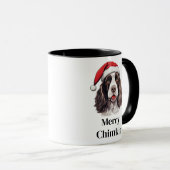 Engelse Springer Spaniel hond kerstmuts Kerstmis Mok (Voorkant rechts)
