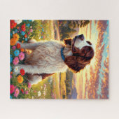 Engelse Springer Spaniel hond Legpuzzel (Horizontaal)