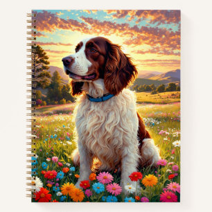 Engelse Springer Spaniel hond Notitieboek