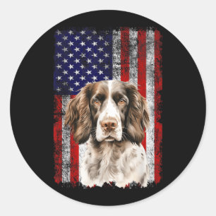 Engelse Springer Spaniel Hondenliefhebber Amerikaa Ronde Sticker